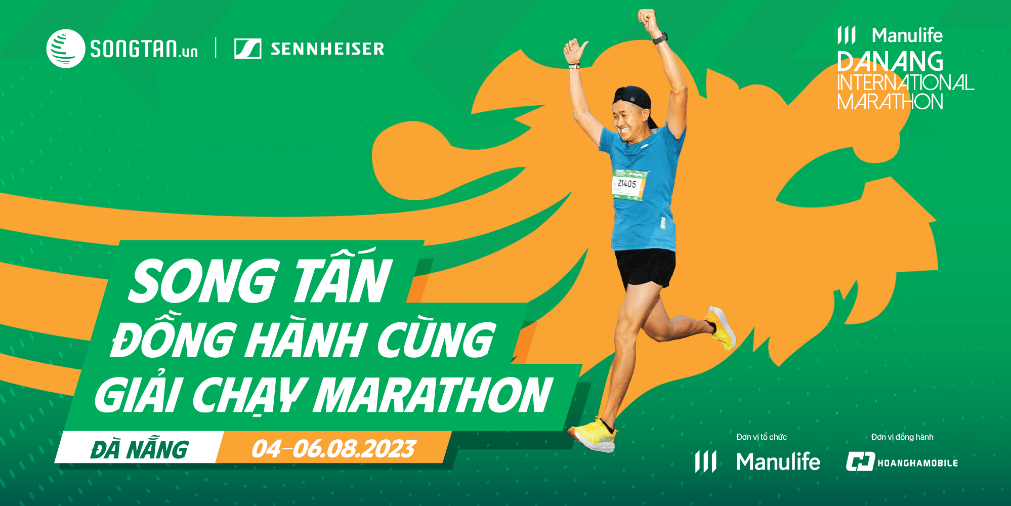 Song Tấn đồng hành cùng Manulife Danang International Marathon 2023 – Sự kiện thể thao quy mô lớn tại Đà Nẵng