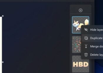 Hướng dẫn sử dụng tính năng Layer trên Microsoft Paint Windows 11